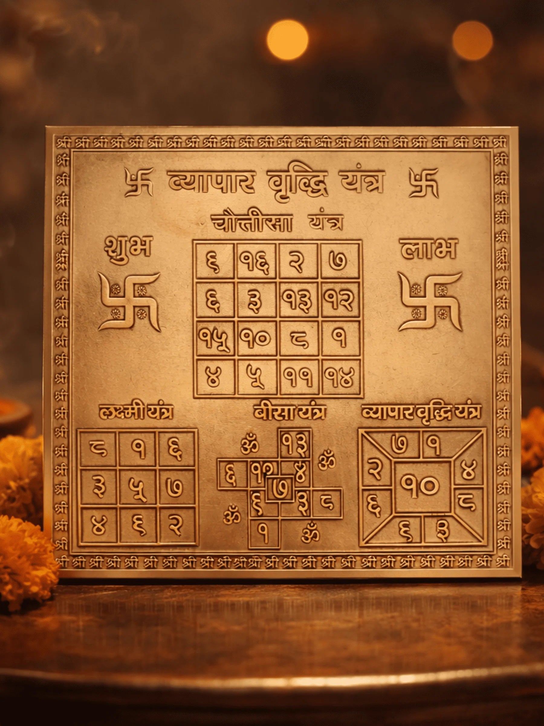 Vyapar Vriddhi Yantra – Pure Copper Sacred Plate for Business Growth & Prosperity